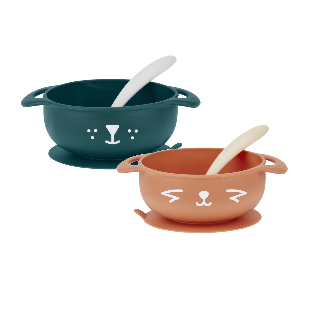 Babymoov silikoonist kauss ja lusikas