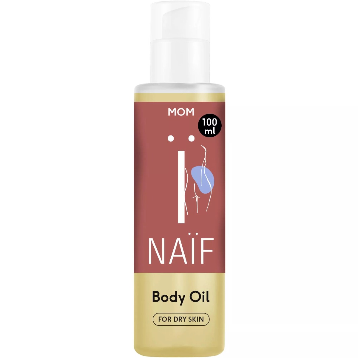 NAIF lõõgastav kehaõli venitusarmidele 100ml