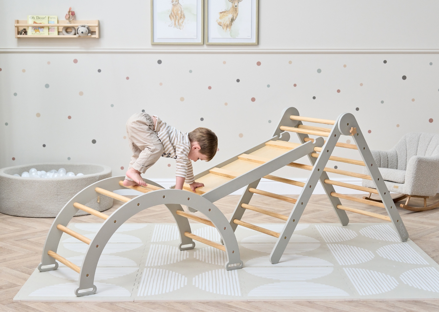 Tutti Bambini Scala Montessori 3in1 pikleri ronimiskomplekt