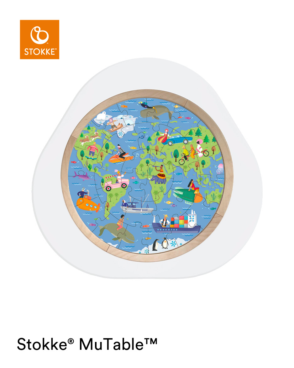Stokke MuTable Puzzle Around the World 49 tk