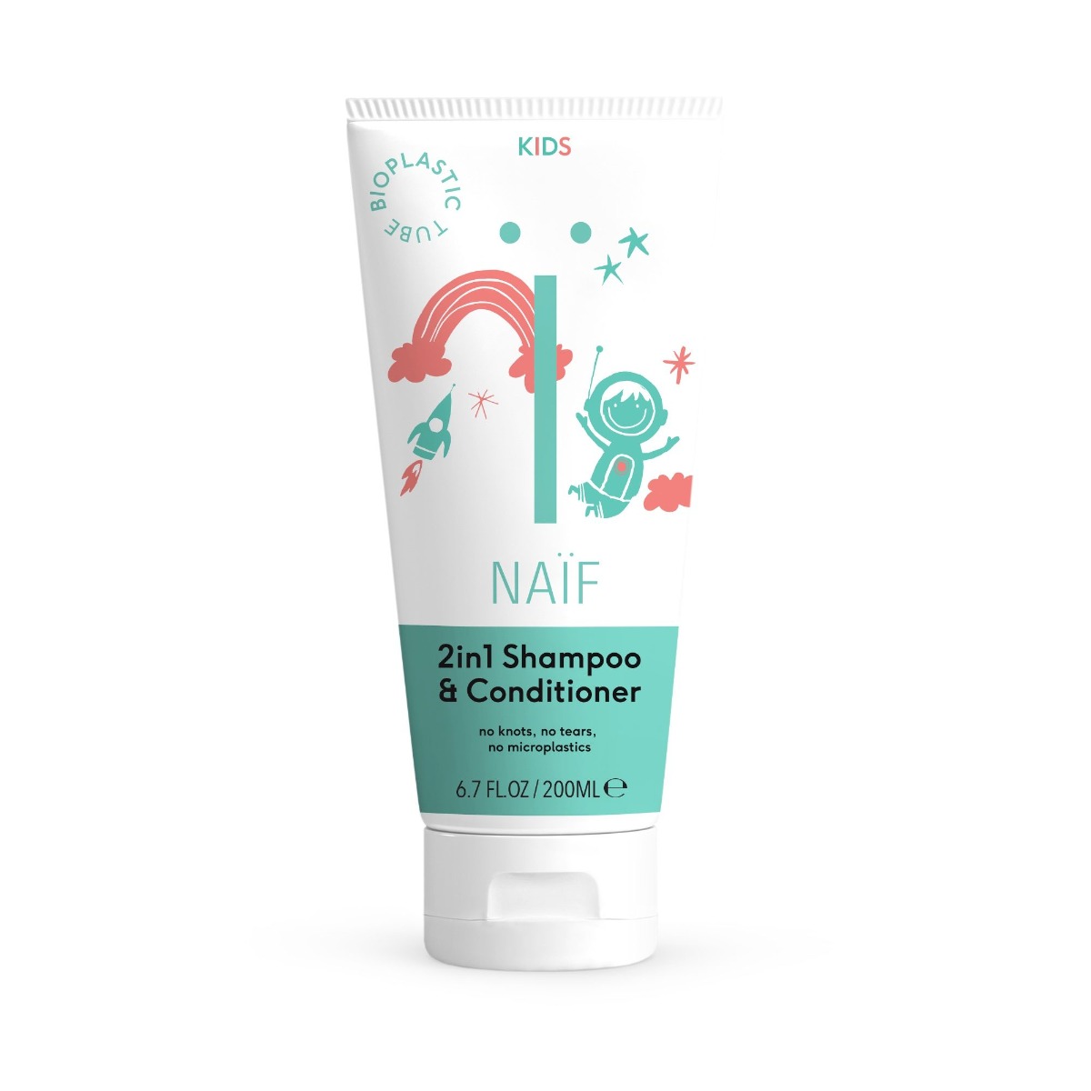NAIF 2in1 pisaravaba šampoon-palsam lastele 200ml