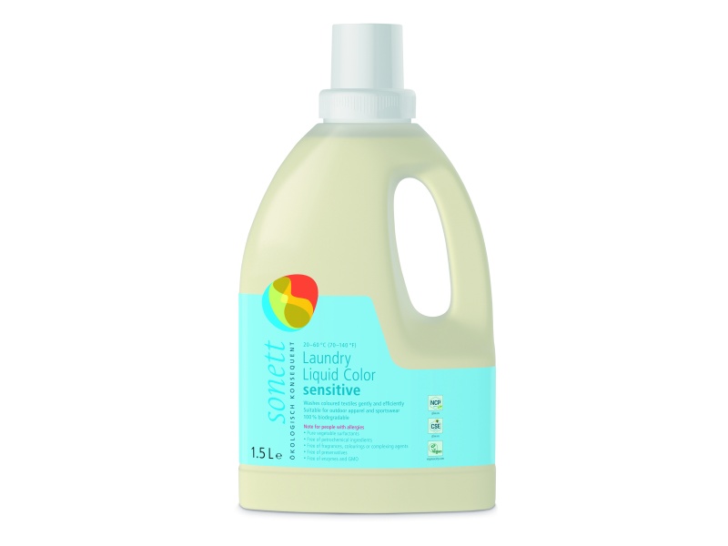 Sonett vedelpesuaine Sensitive Colour 30,40,60 C1,5L