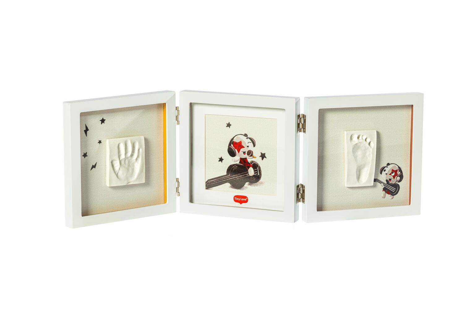 Tiny Love Double Frame White käe- ja jalajälje komplekt