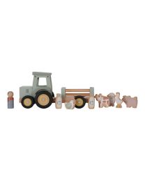 Little Dutch puidust traktor treileriga Little Farm