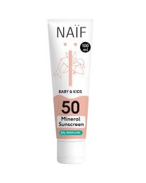 Naif Mineral Sunscreen päikesekreem beebidele ja lastele SPF50 (lõhnaainevaba) 100ml
