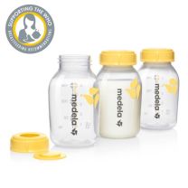 Medela rinnapiima pudelid kaanega 150ml 3tk